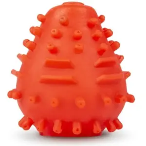 G-VIBE - Huevo Masturbador Texturado Reutilizable Rojo para Placer Intenso