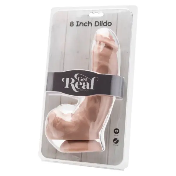 Get Real - Dildo 20,5 cm con testículos natural para una experiencia realista - Imagen 2