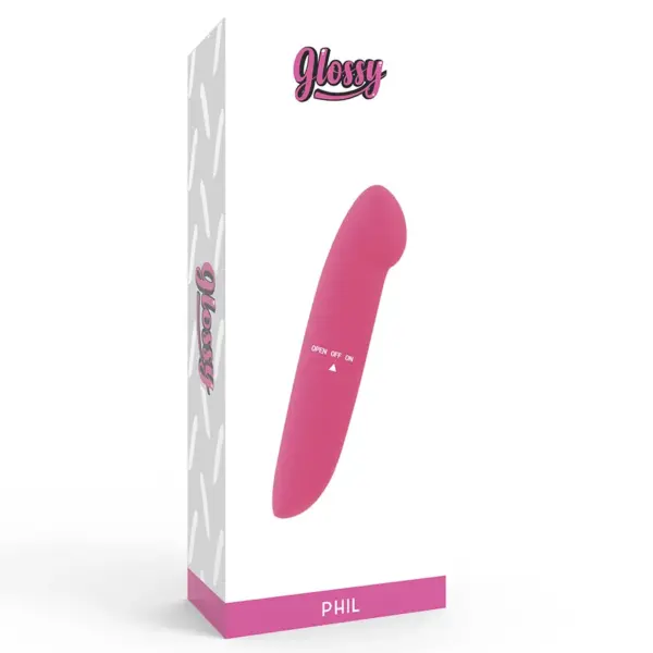 GLOSSY - Vibrador Rosa Compacto y Moderno - Imagen 4