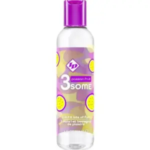 ID 3SOME - 4 FL OZ Fruta de la Pasión - Placer Oral y Másajes Sensuales