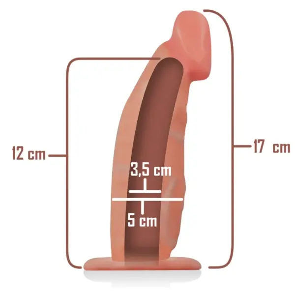 INTENSE - Arnés Hueco con Dildo 18 x 3.5 cm para Placer Sin Límites - Imagen 5