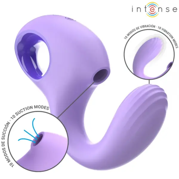 INTENSE - Baxter Vibrador & Estimulador Violeta para Placer Intenso - Imagen 2