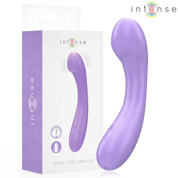 INTENSE - Vibrador calentable Becky 19 cm morado