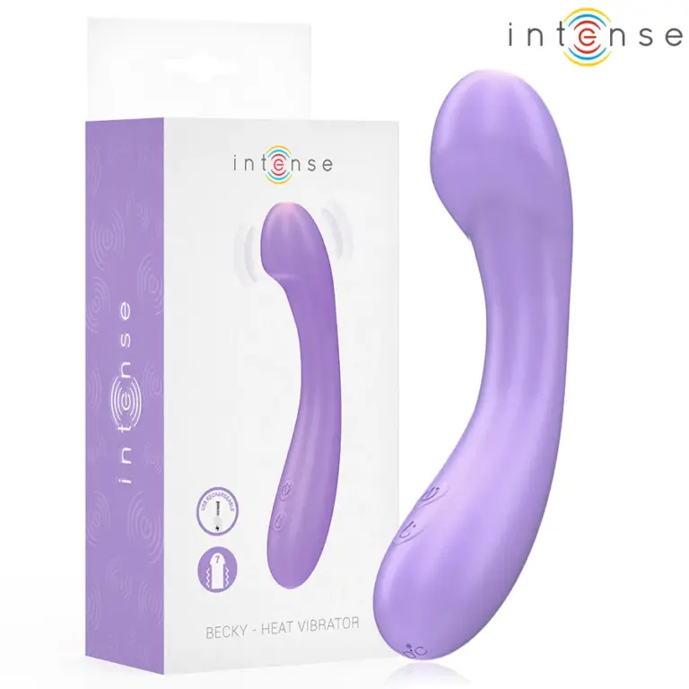 INTENSE - Vibrador calentable Becky 19 cm morado