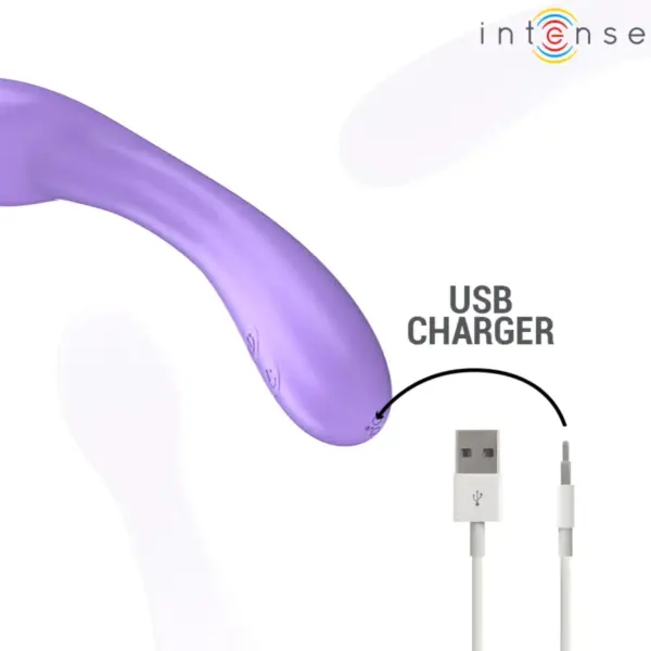 INTENSE - Vibrador calentable Becky 19 cm morado - Imagen 7