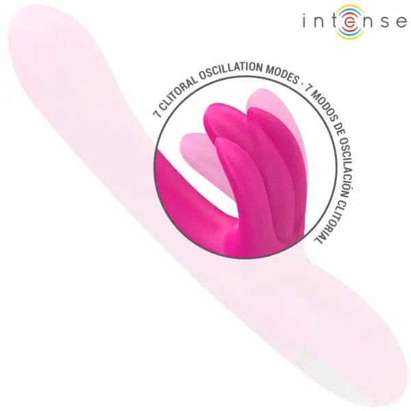 INTENSE - Vibrador multifunción rabbit 23 cm rosa - Imagen 6