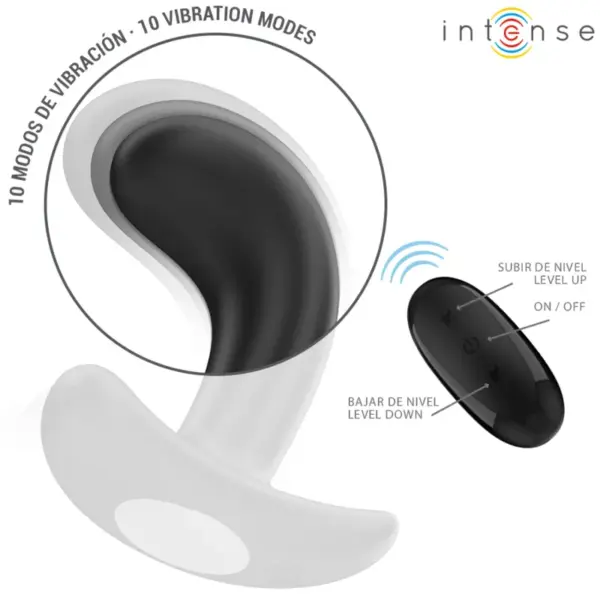 INTENSE - Plug Anal Chandler con control remoto y 10 vibraciones - Imagen 5