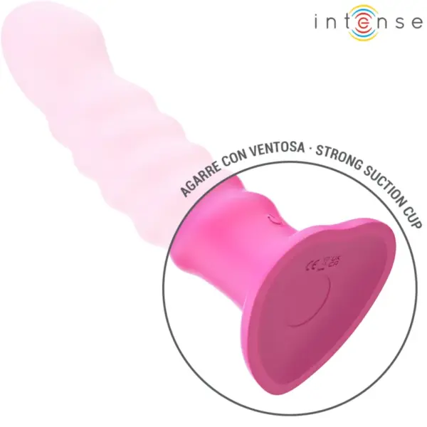 INTENSE - Vibrador CINDY Talla L Diseño en Espiral 10 Vibraciones Rosa Control Remoto - Imagen 7