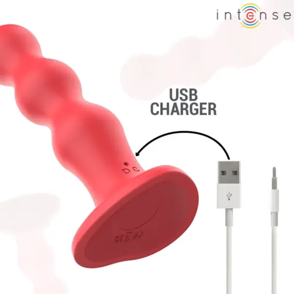INTENSE - Vibrador CODY con Ventosa Rojo Control Remoto - Imagen 7