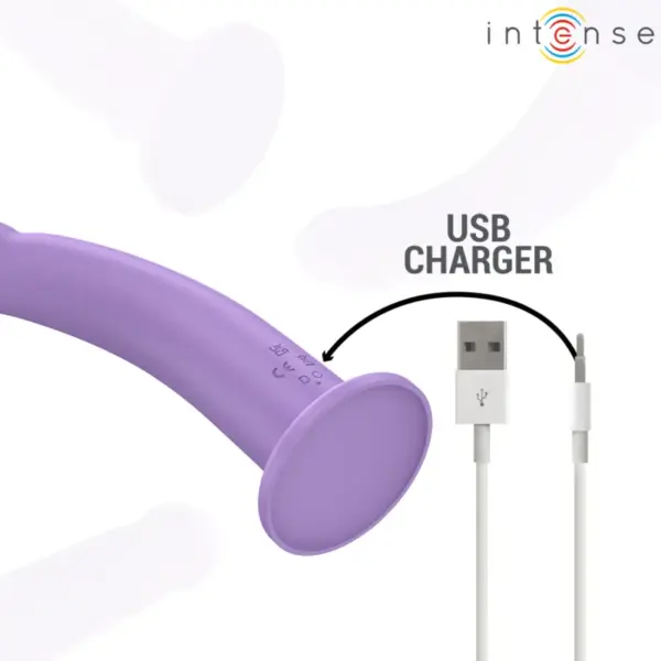 INTENSE - Vibrador EDDIE 17,5 cm con Control Remoto Morado - Imagen 7