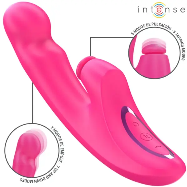 EMI - Vibrador multifuncional 3 en 1 rosa con 10 vibraciones - Imagen 2