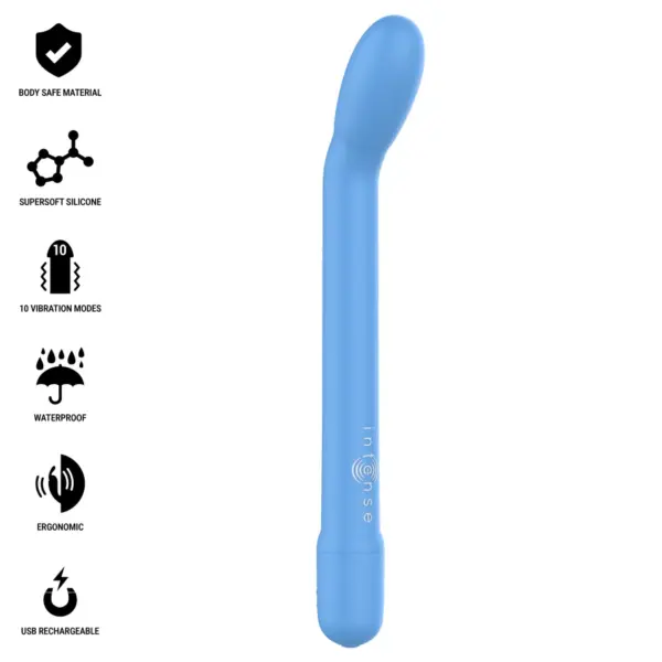 INTENSE - Estimulador Punto-G Azul Recargable: Placer Inigualable - Imagen 2