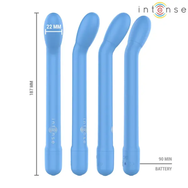 INTENSE - Estimulador Punto-G Azul Recargable: Placer Inigualable - Imagen 3