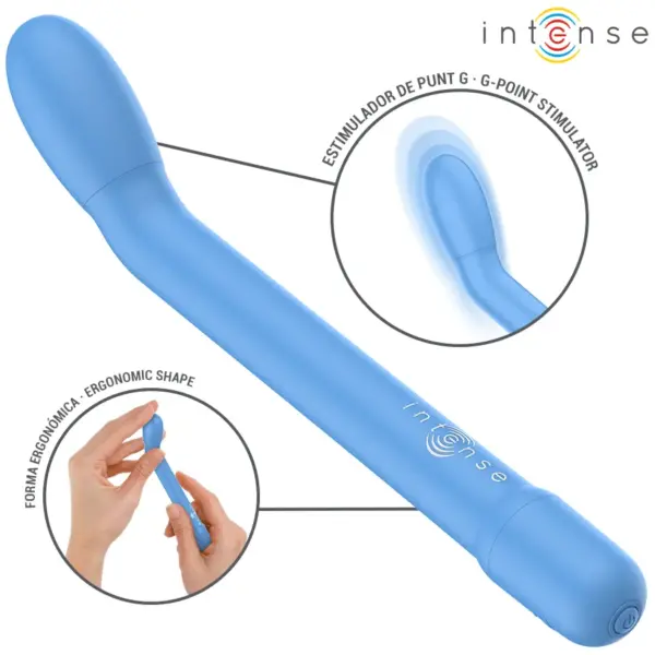 INTENSE - Estimulador Punto-G Azul Recargable: Placer Inigualable - Imagen 5