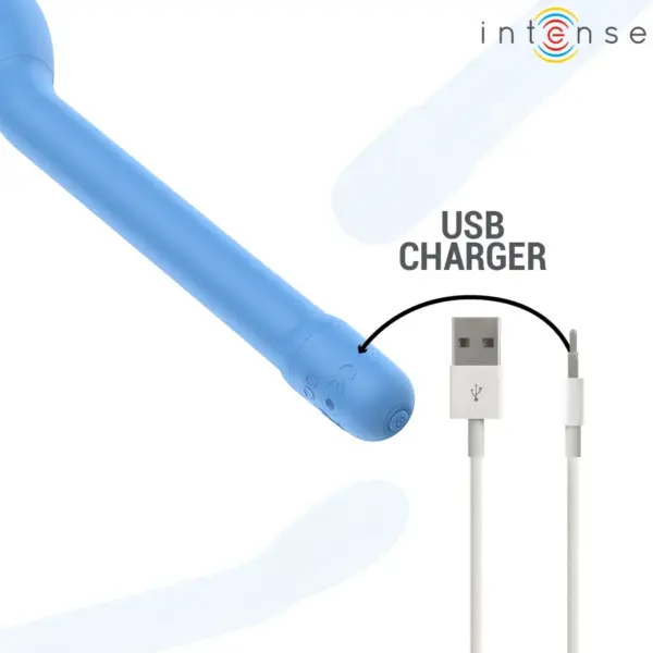 INTENSE - Estimulador Punto-G Azul Recargable: Placer Inigualable - Imagen 7