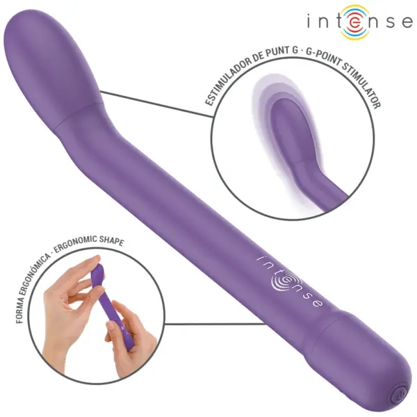 INTENSE - Estimulador Punto-G Morado Recargable - Imagen 5