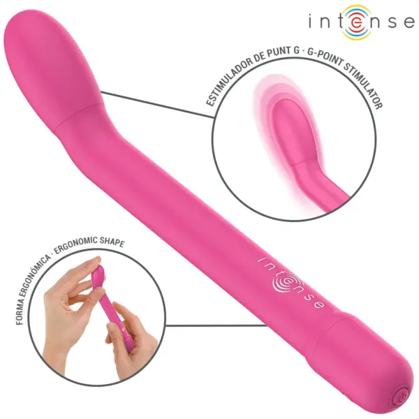 INTENSE - Estimulador Punto-G Rosa Recargable - Imagen 5