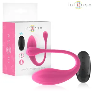 INTENSE - Vibrador U doble estimulación 10 vibraciones rosa control remoto