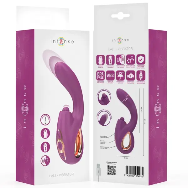 INTENSE - LALI Vibrador Punto G Multifunción Morado - Imagen 8
