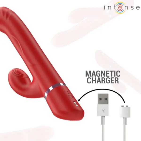 LELE - Vibrador Multifunción Rotatorio y Oscilante Rojo - Imagen 7