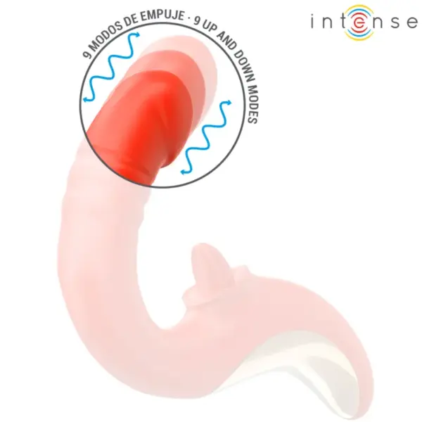 INTENSE - Vibrador y Estimulador en Forma de U Rojo Paulina - Imagen 5