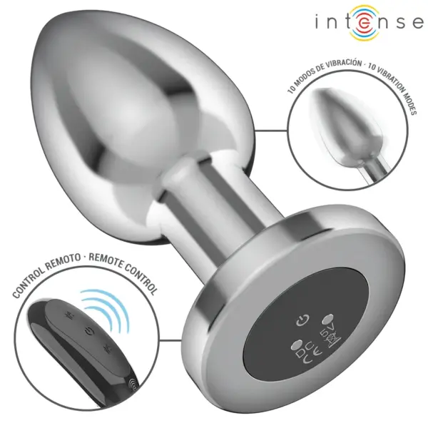 INTENSE - Plug Anal Vibrador con Control Remoto y 10 Vibraciones - Imagen 3