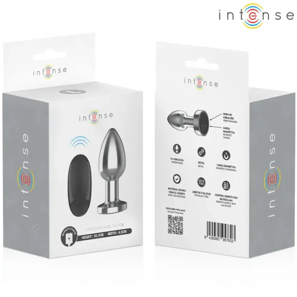 INTENSE - Plug Anal Vibrador con Control Remoto y 10 Vibraciones - Imagen 8