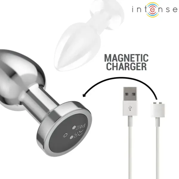 INTENSE - Plug anal vibrador con control remoto y 10 vibraciones - Imagen 6