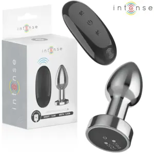 INTENSE - Plug Anal 10 Vibraciones Metal con Control Remoto S