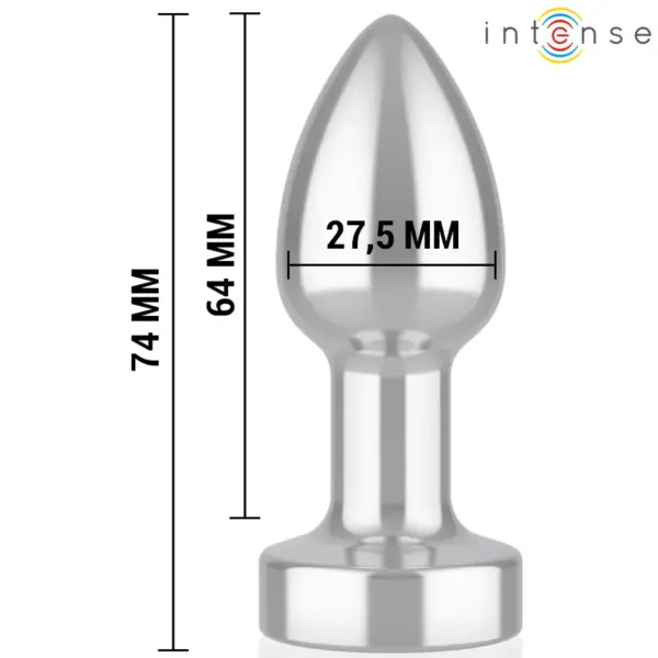 INTENSE - Plug Anal 10 Vibraciones Metal con Control Remoto S - Imagen 5