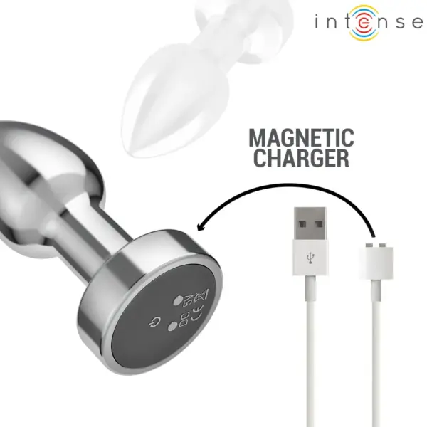 INTENSE - Plug Anal 10 Vibraciones Metal con Control Remoto S - Imagen 7