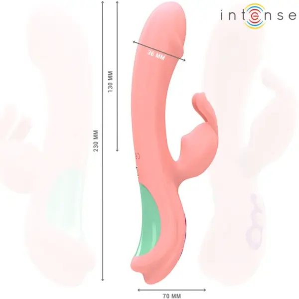 INTENSE - Vibrador Rabbit RACHEL con 5 Vibraciones Rosa - Imagen 4