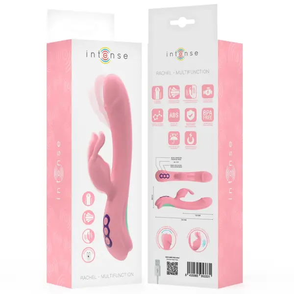 INTENSE - Vibrador Rabbit RACHEL con 5 Vibraciones Rosa - Imagen 9