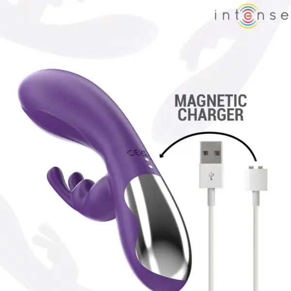 INTENSE - Vibrador Rabbit con 10 Vibraciones Morado - Imagen 7