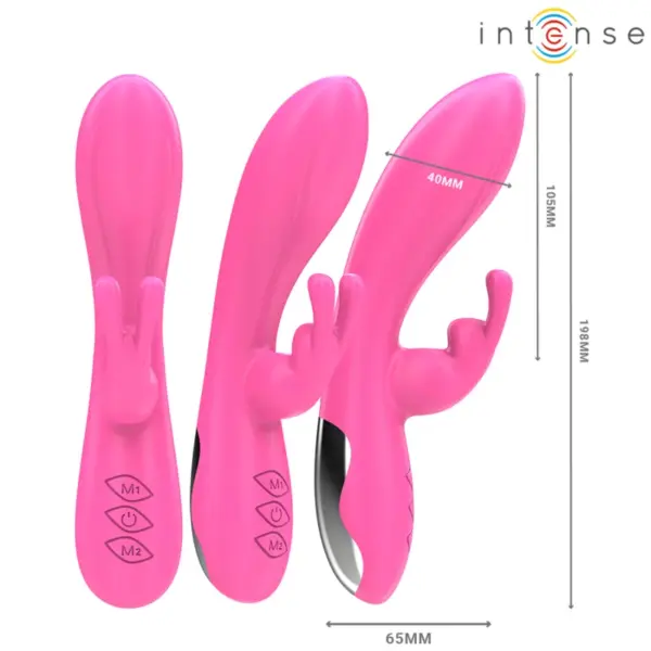 INTENSE - Vibrador rabbit con 10 vibraciones rosa - Imagen 3