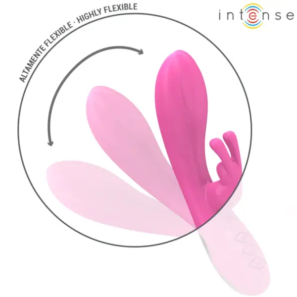 INTENSE - Vibrador rabbit con 10 vibraciones rosa - Imagen 4
