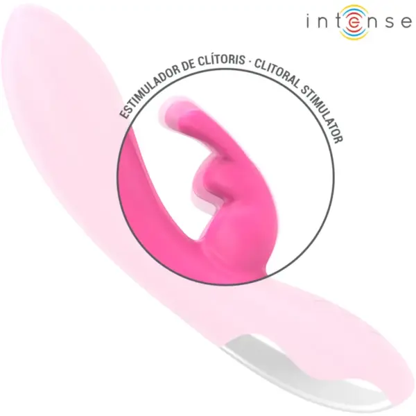 INTENSE - Vibrador rabbit con 10 vibraciones rosa - Imagen 5