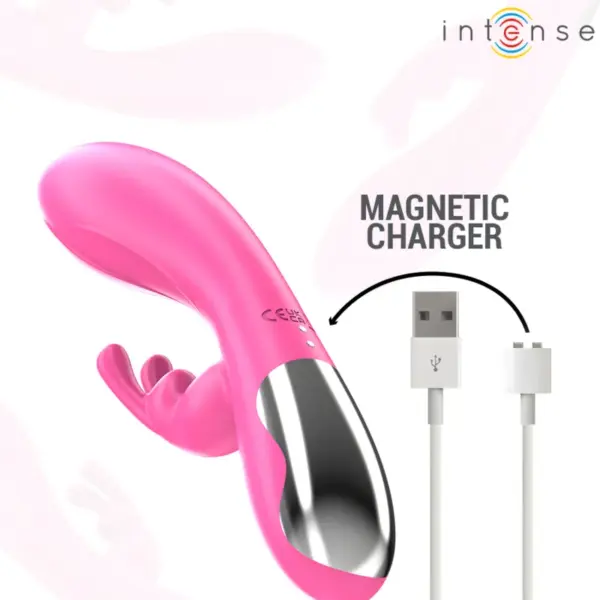 INTENSE - Vibrador rabbit con 10 vibraciones rosa - Imagen 7