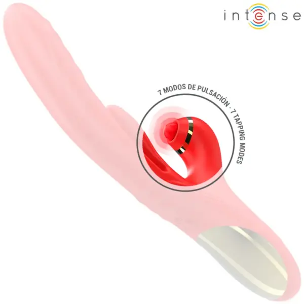 INTENSE - Vibrador multifunción 3 en 1 Rosalia rojo - Imagen 6