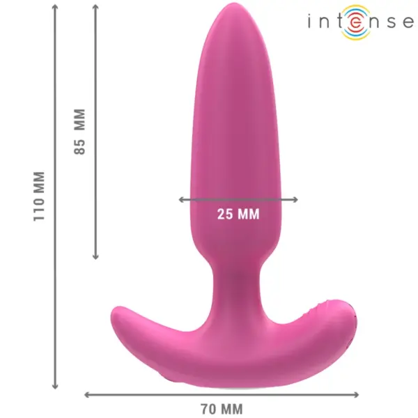INTENSE - Plug anal ROSS rosa con 10 vibraciones y control remoto - Imagen 3