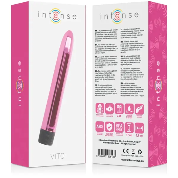 INTENSE - Vibrador rosa de 17 cm para placer intenso - Imagen 4