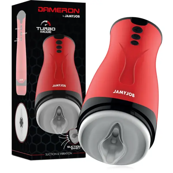 JAMYJOB - Masturbador de succión y vibración Dameron