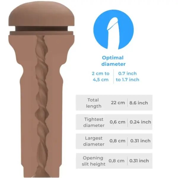 KIIROO - Feel Stroker Masturbador Trasero Extra Apretado Mulato - Imagen 5