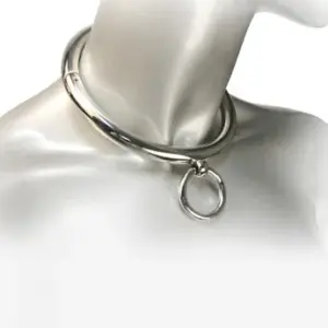 METAL HARD - BDSM Collar con Argolla 10cm para Placer Avanzado