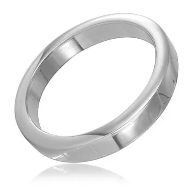 METAL HARD - Cockring de metal hipoalergénico de 45 mm para un placer duradero