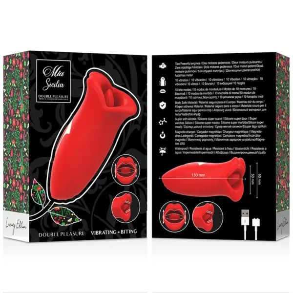 MIA - Sicilia Doble Placer: Estimulador de Clítoris con Licking - Imagen 7