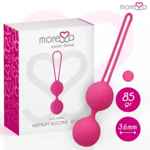 MORESSA - OSIAN THREE Entrenamiento Suelo Pélvico 85 gr Premium Silicona Rosa