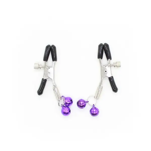 OHMAMA FETISH - Pinzas Pezones con Cascabel Lila para Placer y Estimulación - Imagen 2