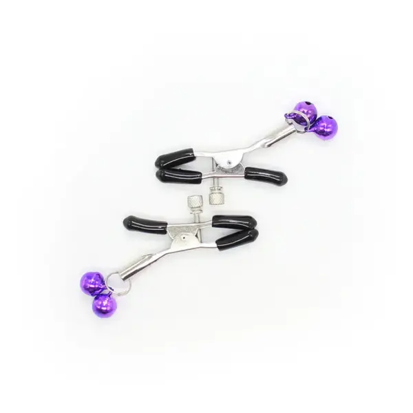 OHMAMA FETISH - Pinzas Pezones con Cascabel Lila para Placer y Estimulación - Imagen 6