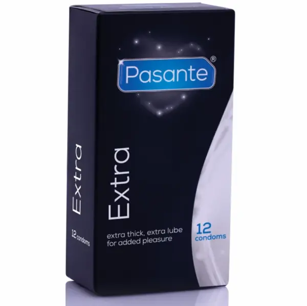 Pasante - Condones Extra Gruesos 12 Unidades para una Protección Superior
